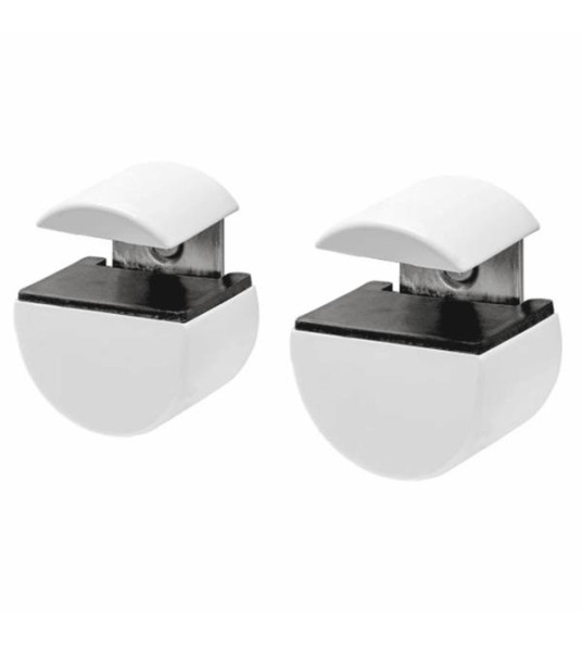 SHELF CLIPS CIRCLE WHITE