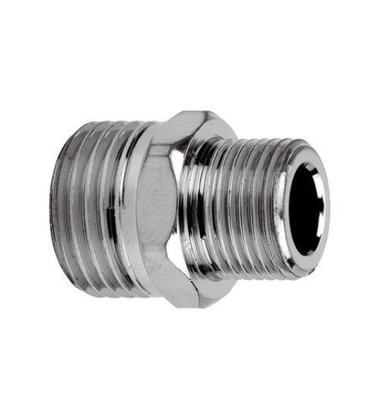 CHROME NIPPLE 1/2``  X 3/8``