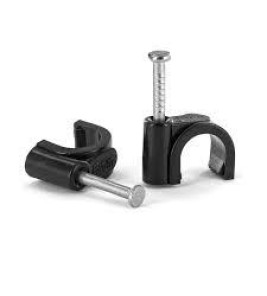 CABLE CLIPS 5MM BLACK 20PCS