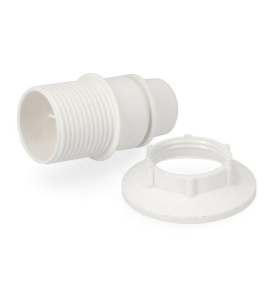WHITE  LAMP HOLDER E14 + RING