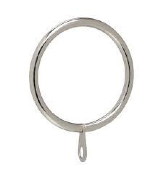 RING FOR BRUSHED STEEL CURTAIN POLE