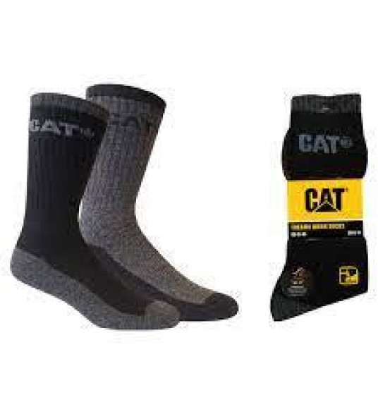 CAT THERMO WORK SOCKS 41-45 2 PAIRS
