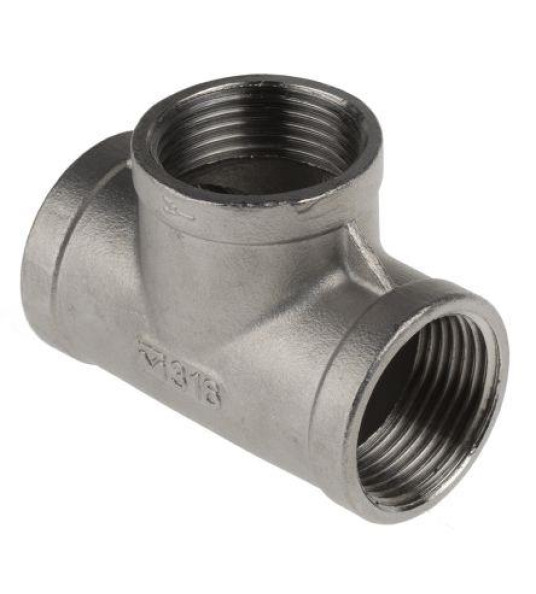 TEE 1/4`` BSP A4 STAINLESS STEEL
