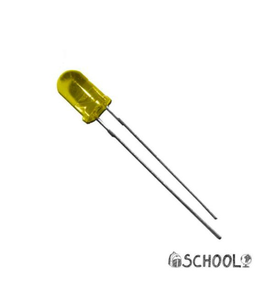 LED YELLOW 5MM 1.9V