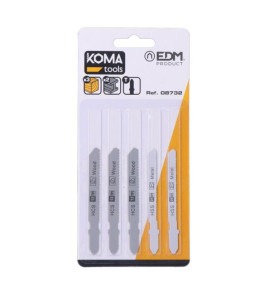 5PC JIGSAW BLADES METAL/WOOD KOMA 5PC JIGSAW BLADES METAL/WOOD KOMA