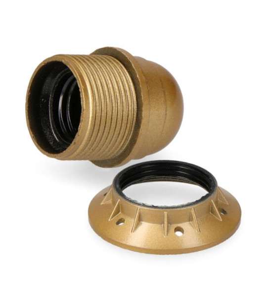LAMPHOLDER E27 WITH RING GOLD