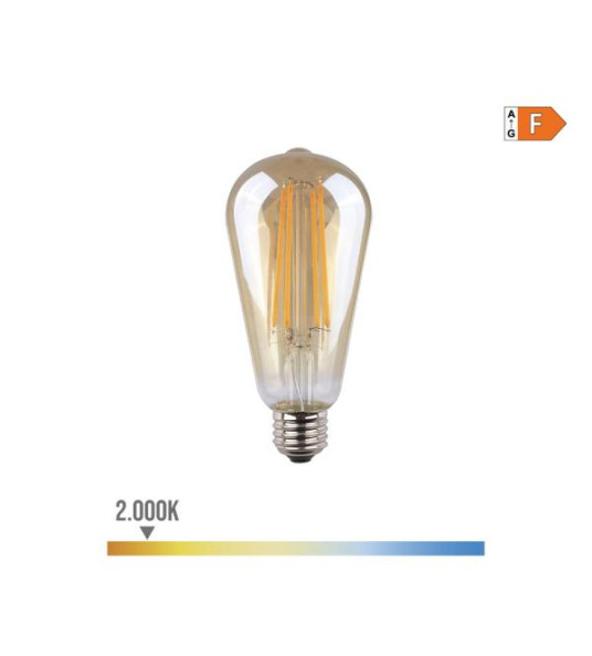 OVOID VINTAGE LAMP E27 6W 500LM 2000K 14CM