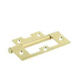 FLUSH HINGE 76X28X1.4MM BRASS PLATED