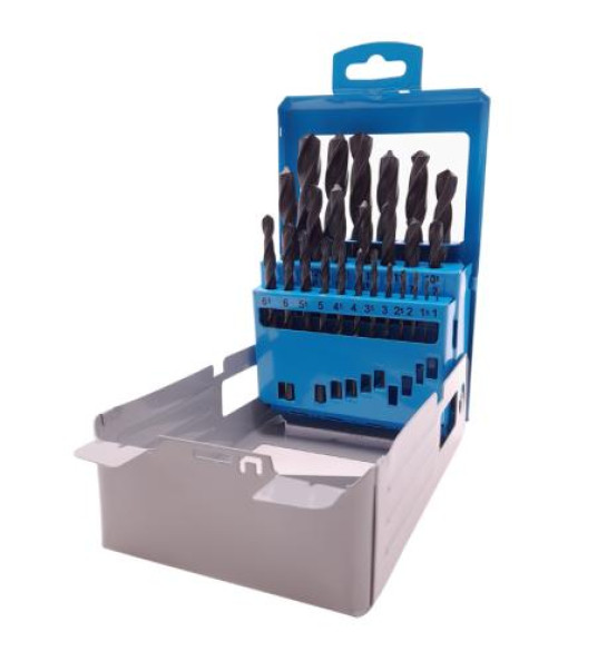 HSS DRILL BITS 25PC 1-13MM STEEL BOX KRINO