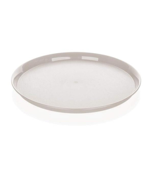 PLASTIC SERVING TRAY 32CM IVORY