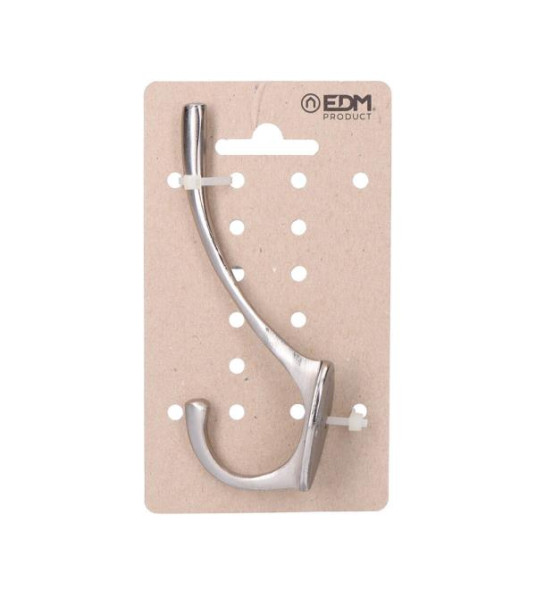 BRUSHED STEEL HAT & COAT HOOK EDM