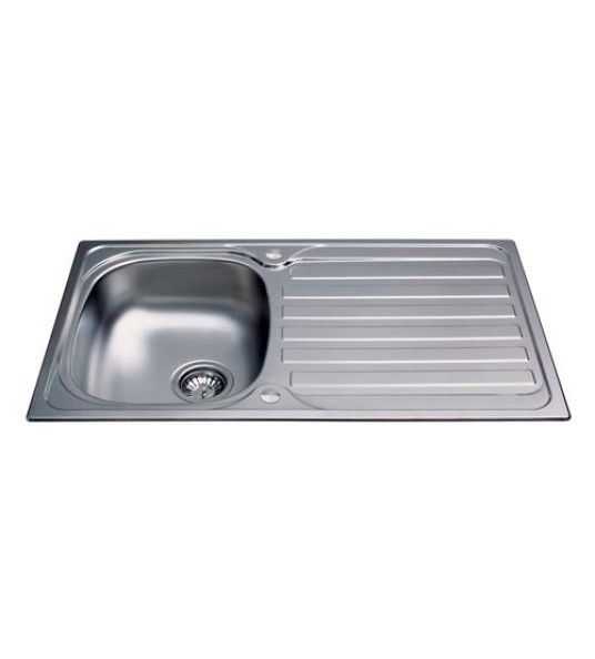 INSET SINK 1B 1D 50X86CM RIGHT DRAIN
