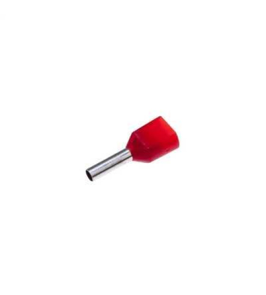 BOOTLACE FERRULE 2X1.5MM RED GERMAN