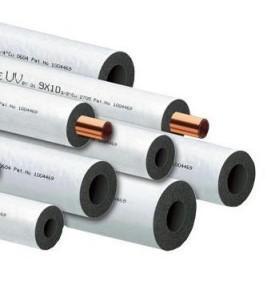 PVC SHEATED PIPE LAGGING 15MM X 2M WHITE