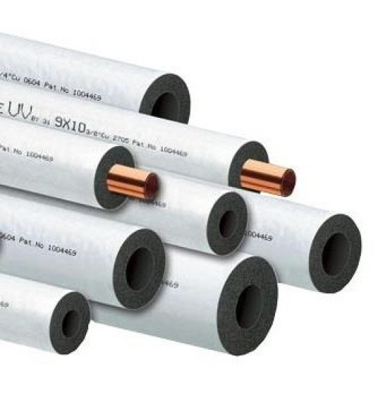 PVC SHEATED PIPE LAGGING 15MM X 2M WHITE