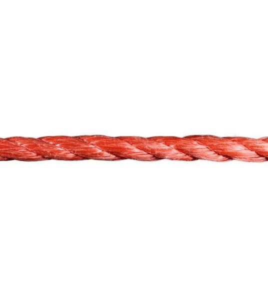 ORANGE POLYPROPYLENE ROPE 8MM PER METRE