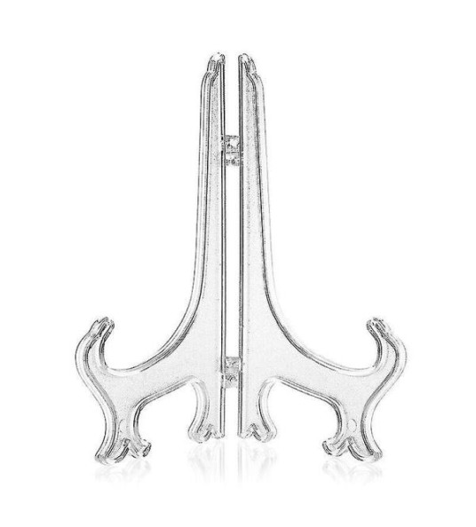 TRANSPARENT PLATE STAND 4``