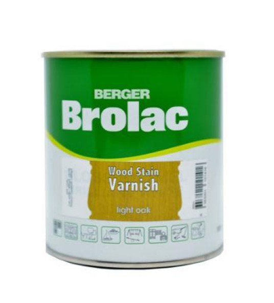 BROLAC VARNISH STAIN LIGHT OAK 500ML