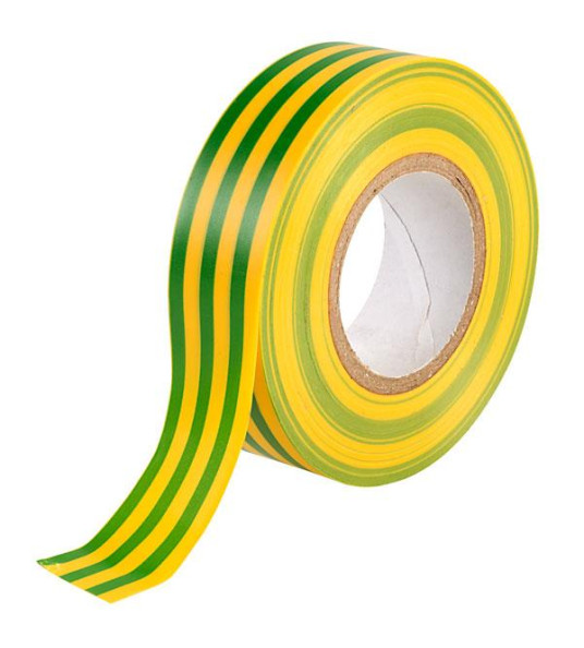 INSULATING TAPE 19MM GREEN/YELLOW WURTH