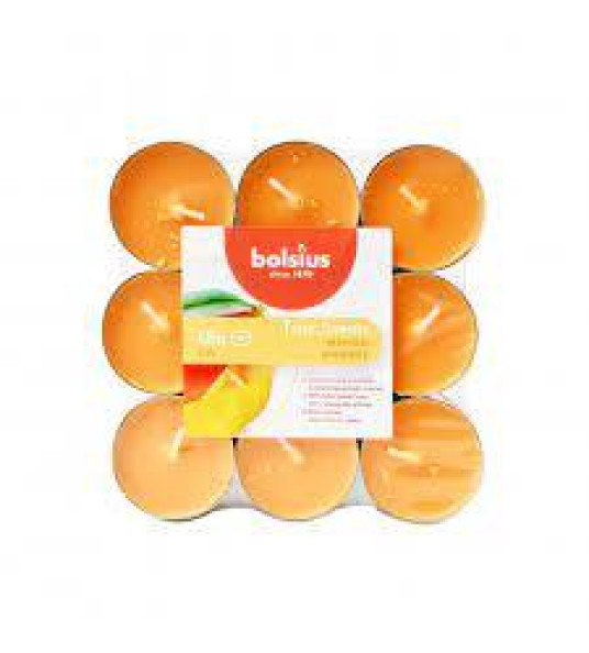 TEALIGHTS 18PC MANGO TRUE SCENTS