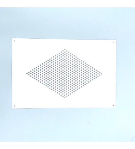 WHITE ALUMINIUM INTERIOR VENT COVER