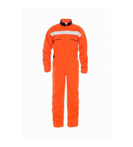 BOILER SUIT ORANGE 3XL REFLECTIVE STRIPS NL