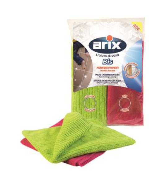 MICROFIBRE FLOOR CLOTHS 2PC ARIX