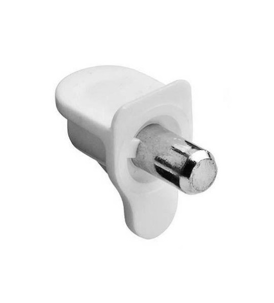 WHITE SHELF SUPPORT WITH 5MM PIN