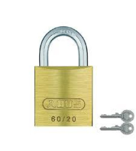 ABUS BRASS PADLOCK 20MM 60/20 ABUS BRASS PADLOCK 20MM 60/20