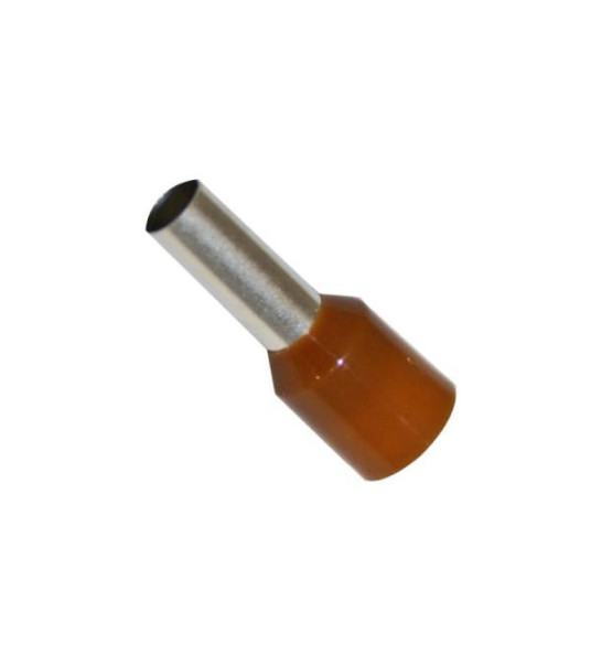 BOOTLACE FERRULE 10MM BROWN FRENCH