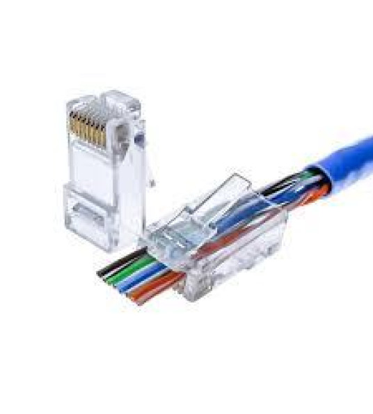 MODULAR PLUG EZ-RJ45 PASS THROUGH