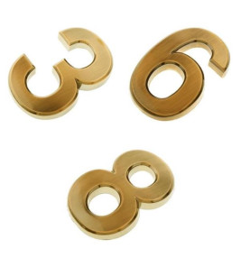 SELF-ADHESIVE FIGURE `4` GOLD 50MM