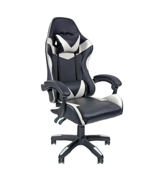 ERGONOMIC GAMING CHAIR BLACK & WHITE