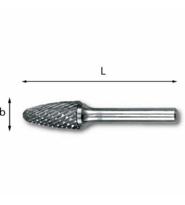 ROTARY BURR 12MM PINE SHAPED ROTARY BURR 12MM PINE SHAPED