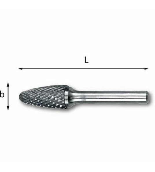 ROTARY BURR 12MM PINE SHAPED