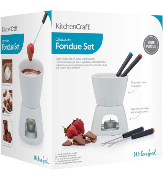 KITCHENCRAFT CHOCOLATE FONDUE SET