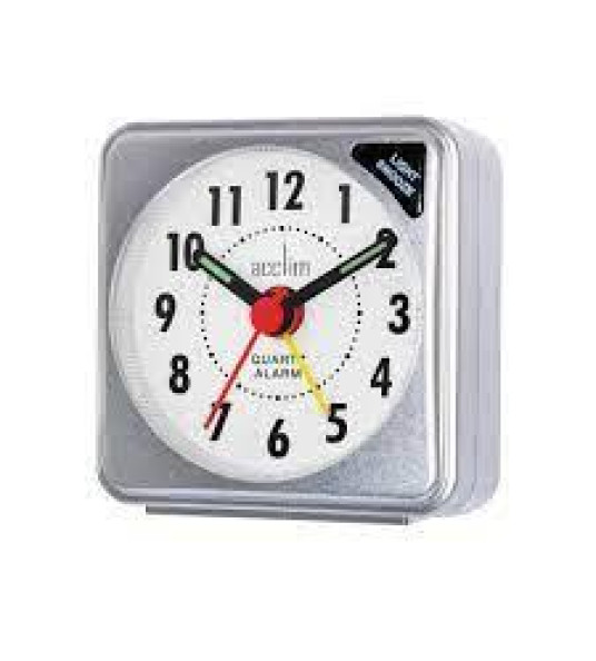 ACCTIM ALARM CLOCK INGOT SILVER