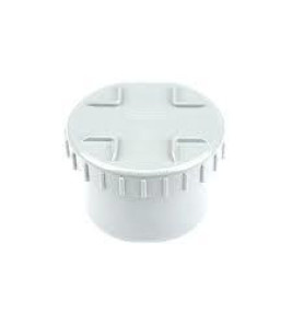 SCREW CAP 100MM PVC WHITE