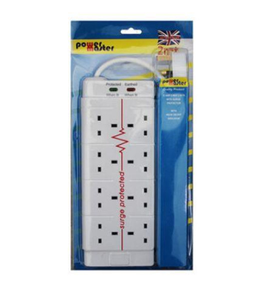 EXTENSION LEAD 13A 8G 2M ANTI-SURGE