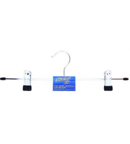 CLOTHES HANGER WITH CLIPS 30CM