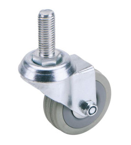 RUBBER SWIVEL CASTER 100MM M12X30MM RUBBER SWIVEL CASTER 100MM M12X30MM
