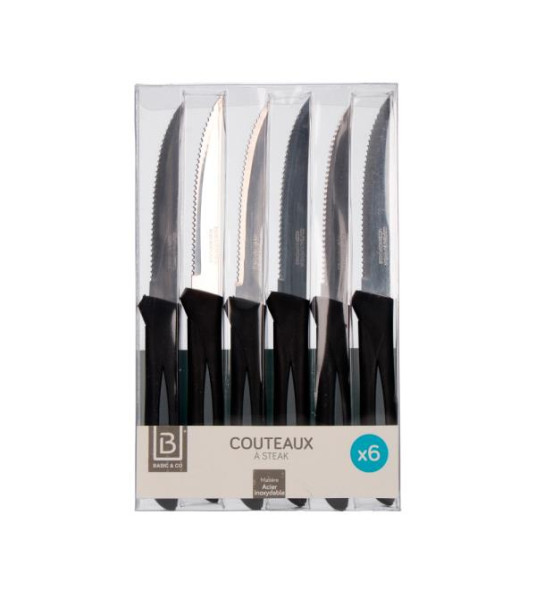 6PC STEAK KNIVES BASIC & CO
