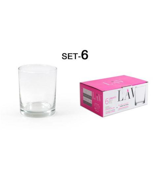 WHISKY GLASSES LIBERTY 6PCS