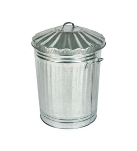 GALVANIZED REFUSE BIN 18L Ø31CM X35CM GALVANIZED REFUSE BIN 18L Ø31CM X35CM