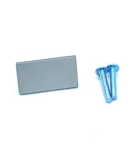 BRUSHED STEEL KNOB 40X20MM K23