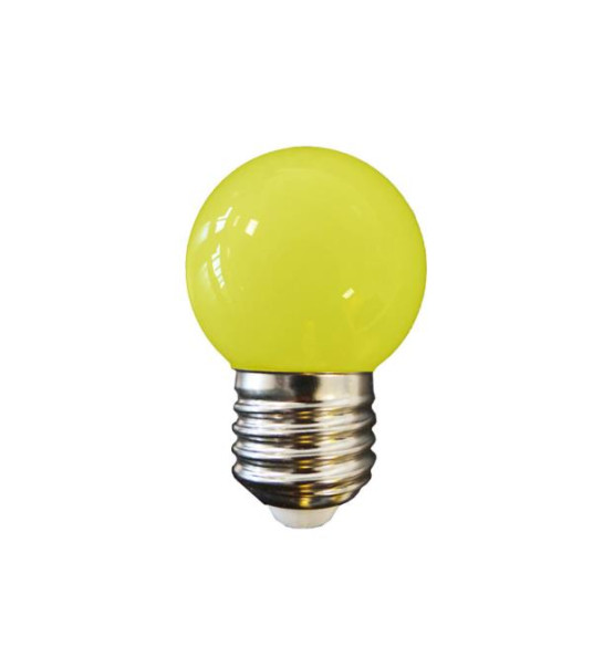 LED BALL LAMP E27 1W YELLOW