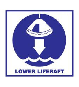 IMO SIGN LOWER LIFE RAFT IMO SIGN LOWER LIFE RAFT