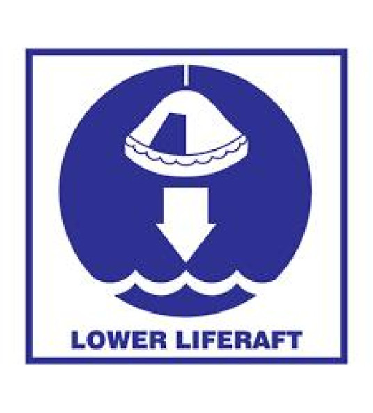 IMO SIGN LOWER LIFE RAFT