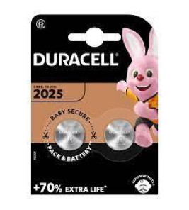 BATTERY CR2025 DURACELL 2PCS