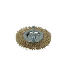 FLAT WIRE BRUSH WHEEL 75/6MM MOTA